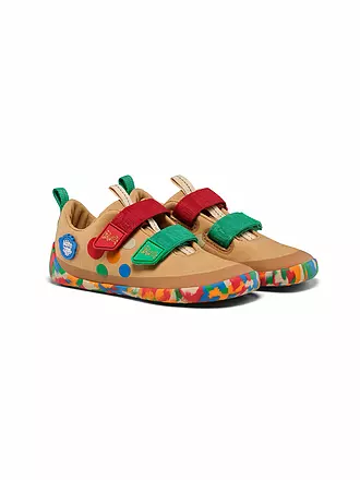 AFFENZAHN | Sneakers barefoot pour enfants COTTON LUCKY Vogel | beige